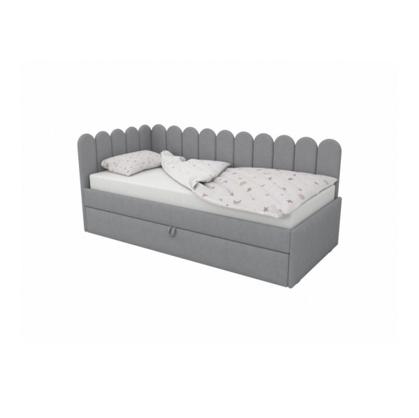 Угловая кровать Элис Шоколад 90х190 (универсальный угол)