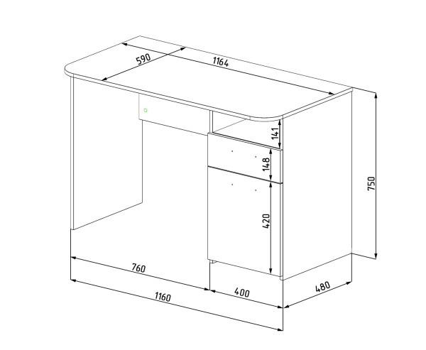 Стол Цветы New от Династия Kids