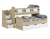 Кровать 2-х ярусная Городок (цвета разные) от Династия Kids
