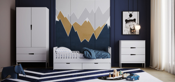 Шкаф Фиора белый  от Династия Kids