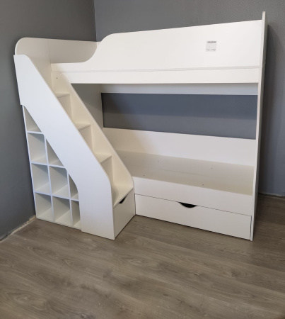 Двухъярусная кровать 180х80 Умка-2 (цвет белый)  от Династия Kids