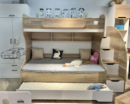 Кровать БИГ (цвет белый) 200х120 от Династия Kids