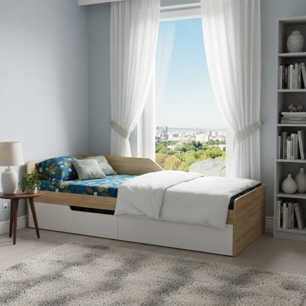 Кровать коллекции Мозаика 190х90 от Династия Kids