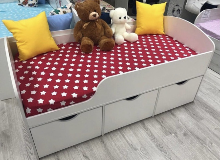 Кровать Малыш 80х160 (цвет белый) от Династия Kids