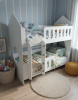 Двухъярусная кровать Домик 160х80  от Династия Kids