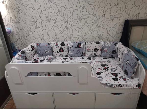 Кровать Малыш 80х160 (цвет белый) от Династия Kids