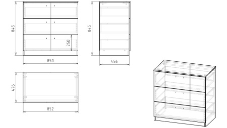 Комод Престиж 1.1 (распродажа)