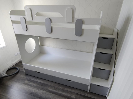 Двухъярусная кровать Фортуна 180х80 (размеры и цвета разные) от Династия Kids