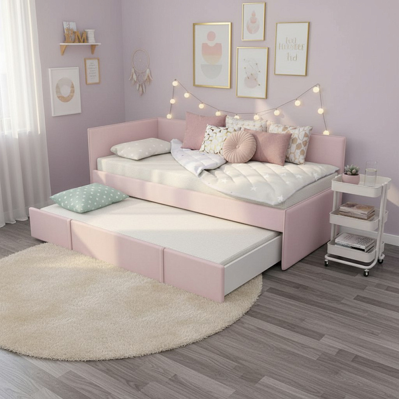 Угловые мягкие кровати