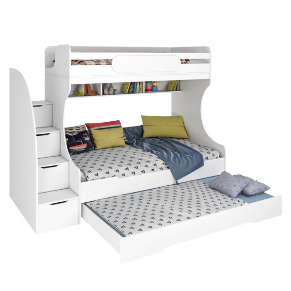 Кровать БИГ (цвет белый) 200х120