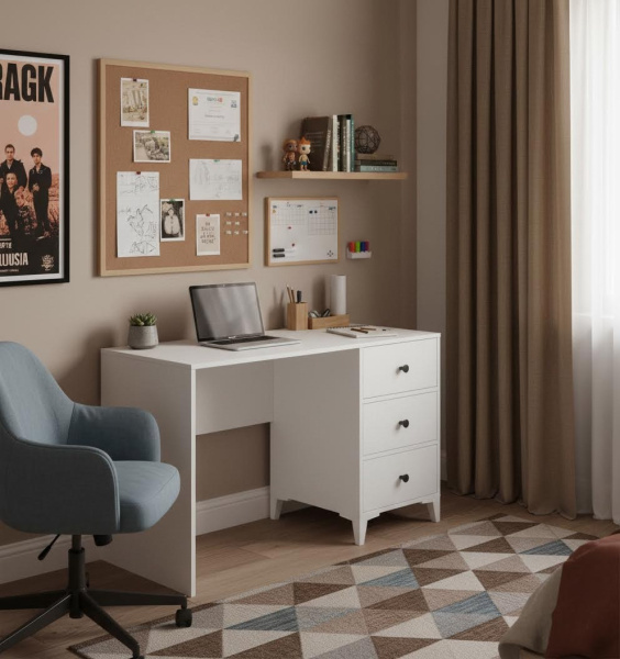 Комплект коллекции Вест: кровать 190х90 + стол + шкаф