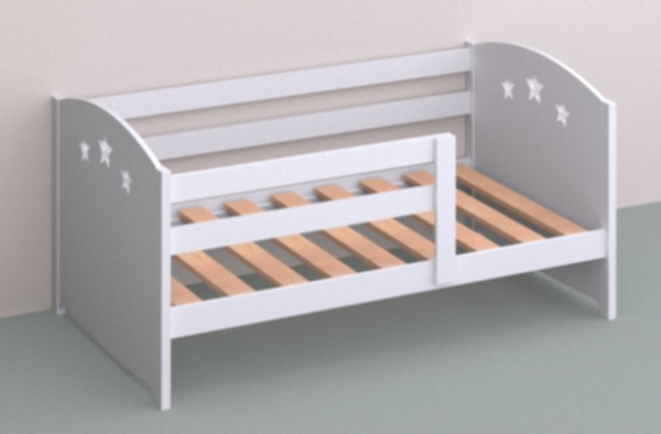 Кровать Эко-9 МДФ Звезда 160х80 правая/левая