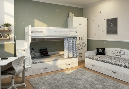 Двухъярусная кровать Престиж 190х90 от Династия Kids