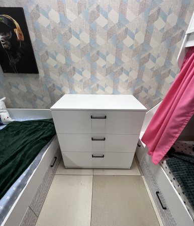 Комод Престиж 1.1 (цвет белый) от Династия Kids
