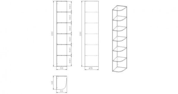 Приставка угловая Твое (распродажа)